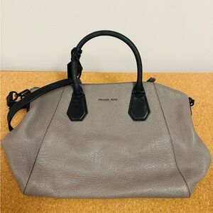 MICHAEL KORS Campbell Taupe Leather Tote